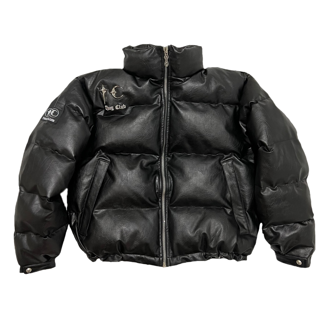 TC Leather Puffer Jacket (Pre Order)